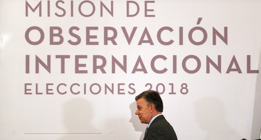 Santos dice Colombia tendrá elecciones pacíficas si ELN cumple alto el fuego Santos dice Colombia tendrá elecciones pacíficas si ELN cumple alto el fuego