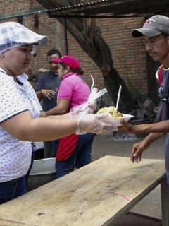 Refugio de venezolanos en Cúcuta.