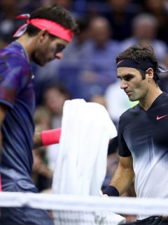 Juan Martin del Potro y Roger Federer