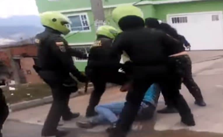 Agresión de policías en Ciudad Bolívar