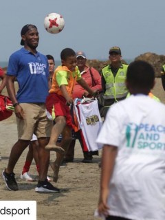 futbolista Didier Drogba en Cartagena
