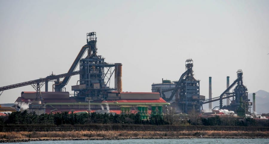 Fábrica de acero en Corea del Sur