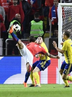 Partido amistoso entre Chile y Suecia