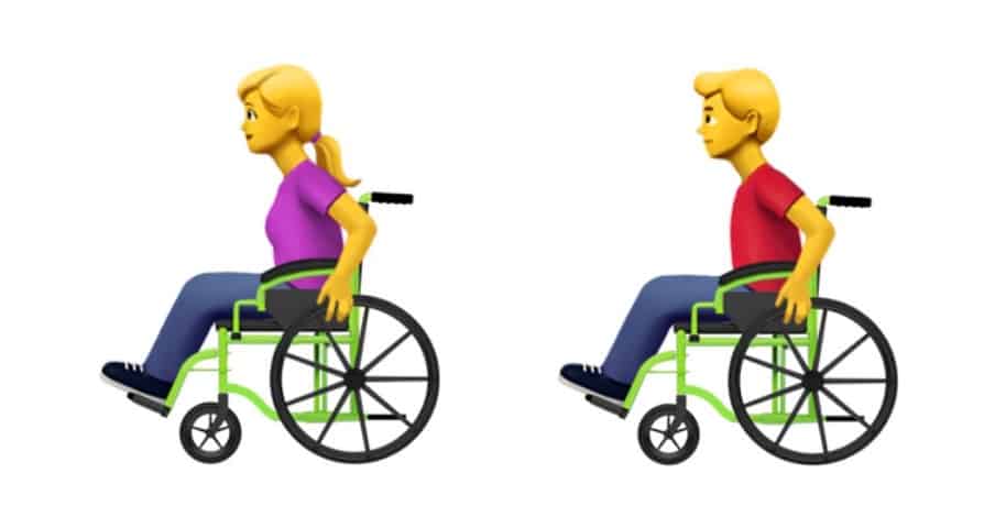 Emojis Apple discapacitados