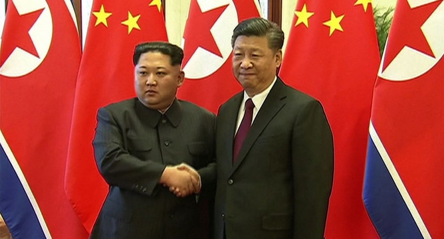 Kim Jong Un y Xi Jinping