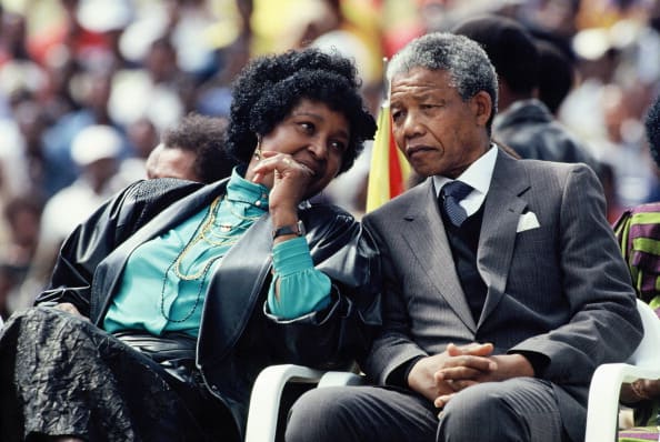 Winnie y Nelson Mandela