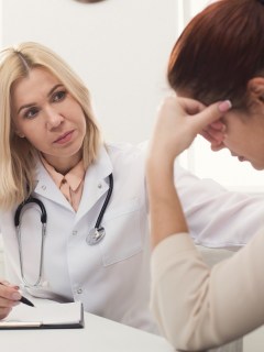 Mujer en el médico