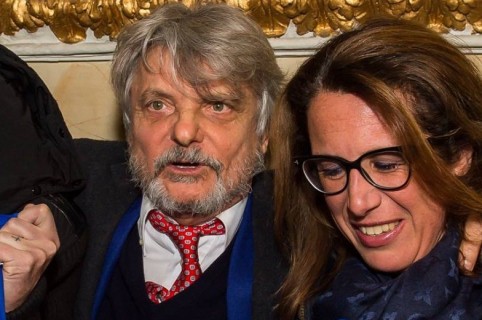 Massimo Ferrero e Ilaria Cavo