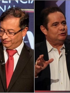 Iván Duque, Gustavo Petro, Germán Vargas Lleras y Sergio Fajardo