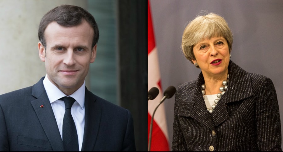 Macron y May