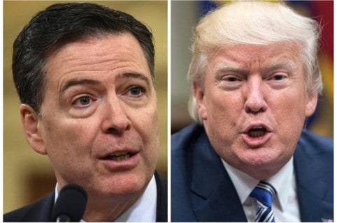 Comey y Trump