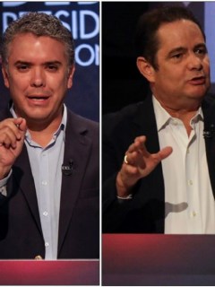Iván Duque, Grmán Vargas Lleras y Gustavo Petro