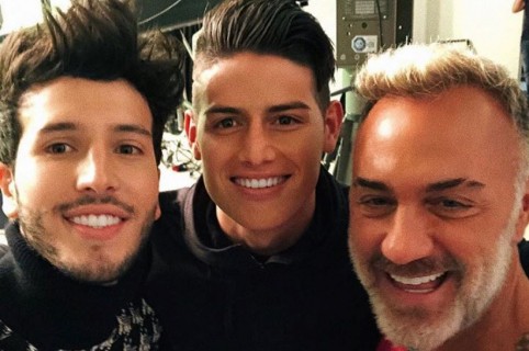 Sebastián Yatra, James Rodríguez y Gianluca Vacchi