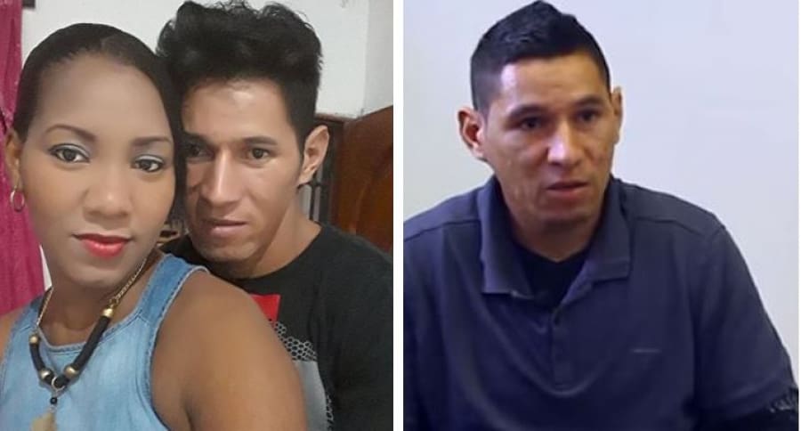Alexánder Opsino Castro, confeso asesino, y Yudis Pereira, mamá de la bebé