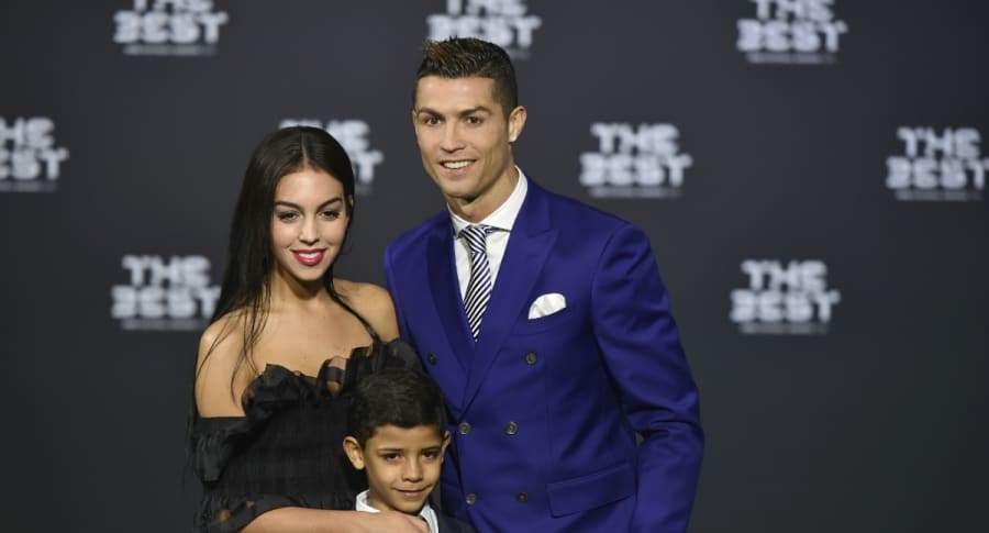 Georgina Rodriguez, Cristiano Ronaldo y Cristiano Ronaldo Jr.