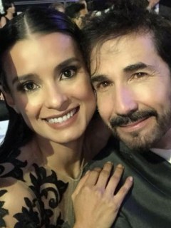Paola Rey y Juan Carlos Vargas, actores.