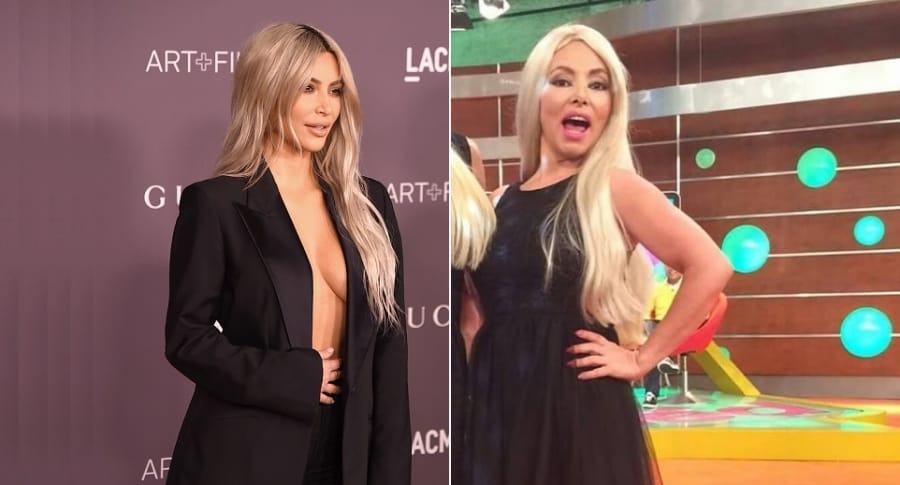 Kim Kardashian, empresaria, y María Auxilio Vélez, humorista.