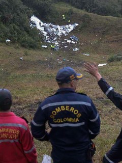 Accidente vuelo de Chapecoense en Medellín