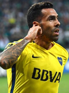 Carlos Tévez y Teófilo Gutiérrez