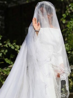 Meghan Markle en su boda con el príncipe Harry