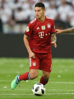 James Rodríguez en la final de la Copa de Alemania