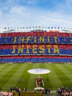 Mosaico en homenaje a Iniesta