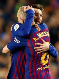 Lionel Messi y Andrés Iniesta