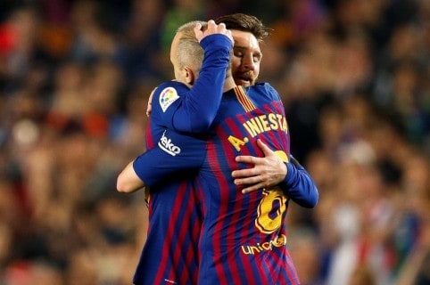 Lionel Messi y Andrés Iniesta