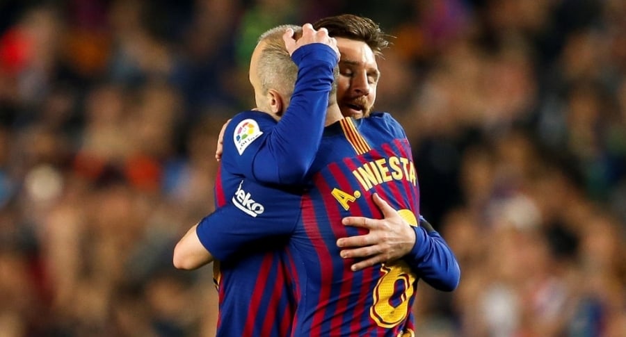 Lionel Messi y Andrés Iniesta
