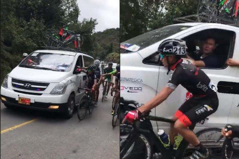 Trampa en Vuelta de la Juventud