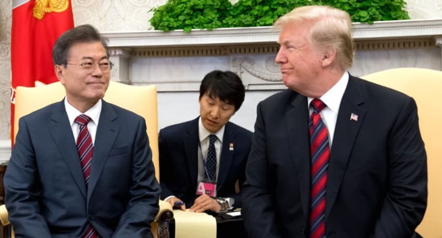 Trump y líder surcoreano