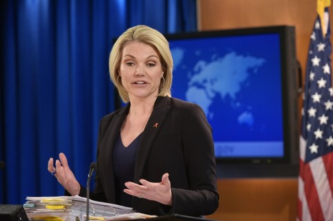 Heather Nauert. portavoz del Departamento de Estado
