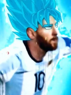 Messi como Gokú