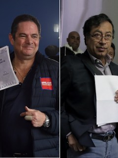 Iván Duque, Germán Vargas Lleras y Gustavo Petro, candidatos presidenciales.