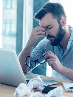 Frustración computador