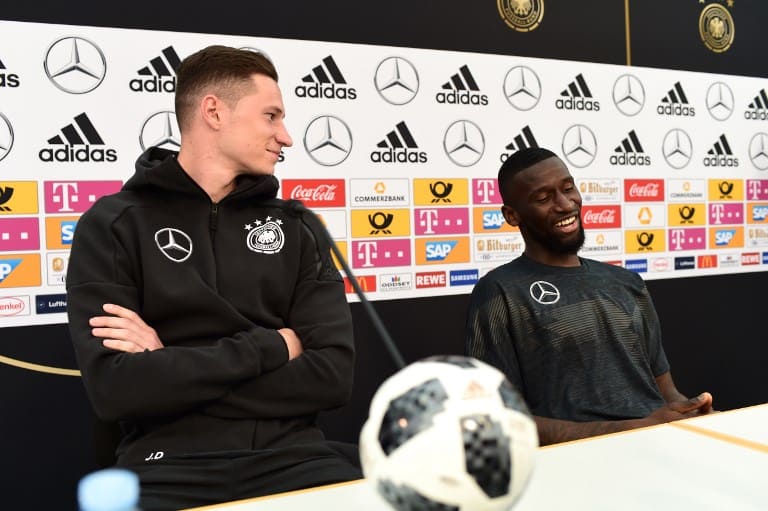 Julian Draxler y Antonio Rudiger Julian Draxler y Antonio Rudiger