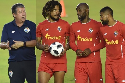 Hernán Darío Gómez, Román Torres, Felipe Baloy y Gabriel Gómez