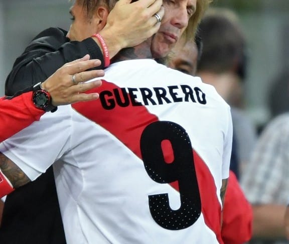 Paolo Guerrero y Ricardo Gareca