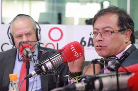 Darío Arizmendi y Gustavo Petro