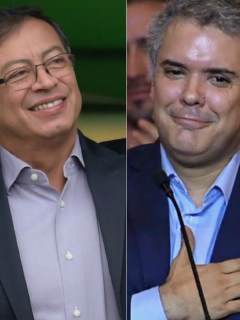 Gustavo Petro e Iván Duque