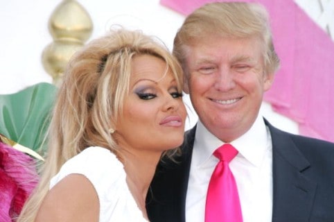 Pamela Anderson y Donald Trump