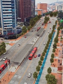 Transmilenio por la carrera Séptima