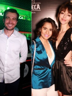 Luciano D'Alessandro, actor; Mimi Anaya, acordeonera; Luna Báxter, actriz; y Sergio Barbosa, exdirector de 'Estilo RCN'.