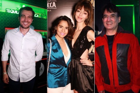 Luciano D'Alessandro, actor; Mimi Anaya, acordeonera; Luna Báxter, actriz; y Sergio Barbosa, exdirector de 'Estilo RCN'.