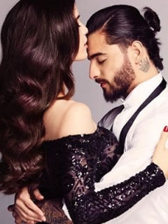 Maluma y su novia