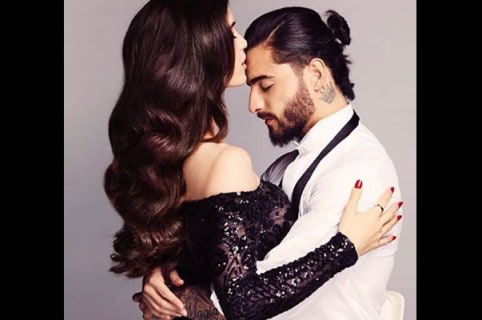 Maluma y su novia