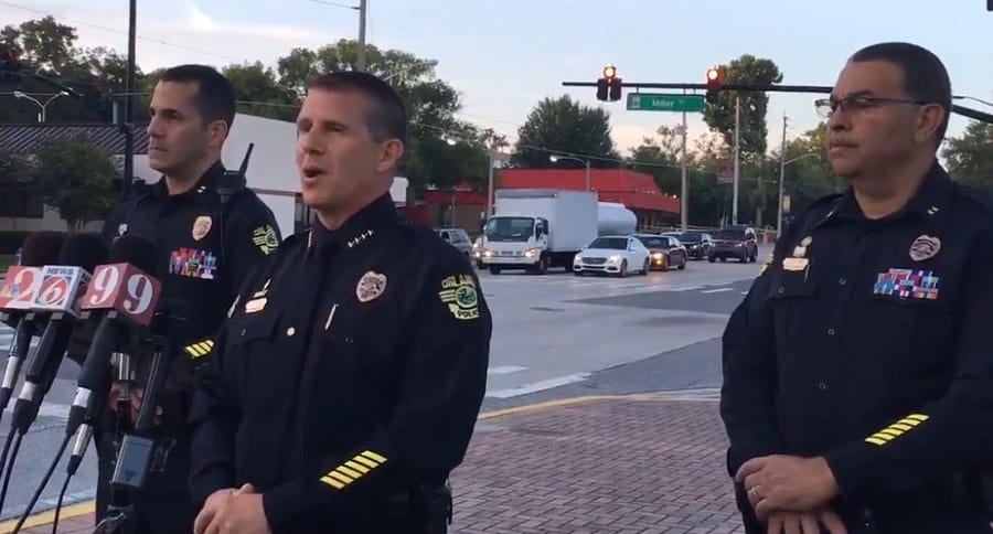 Policía de Orlando da declaraciones a la prensa