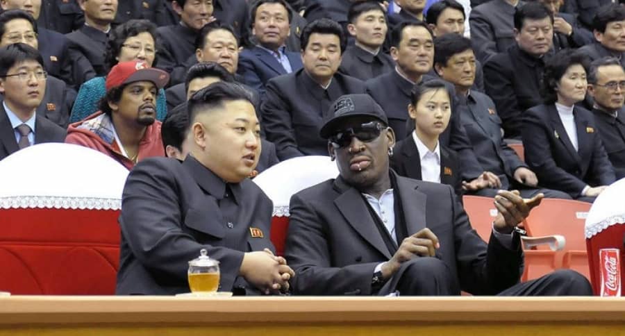 Dennis Rodman  y Kim Jong Un