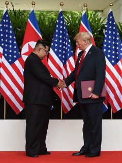 Kim Jong Un y Donald Trump