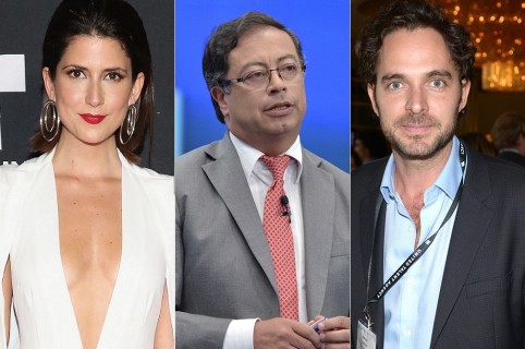 Valentina Acosta y Manolo Cardona, actores; y Gustavo Petro, político.Valentina Acosta y Manolo Cardona, actores; y Gustavo Petro, político.